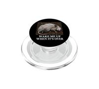 Opossum, réveille-Moi Quand C'est Fini. Sarcastic Bored Slacker PopSockets PopGrip pour MagSafe