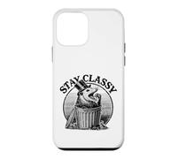 Opossum Stay Classy Poubelle en Forme d'animal Amusant Coque pour iPhone 12 Mini
