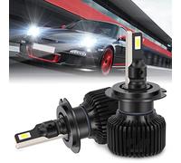 OPP ULITE Ampoule H7 Led, 80W 10000LM 6000K Blanc Froid 300% Luminosité Super Lumineux Angle de faisceau réglable à 360 degrés Xenon H7 Led Anti Erreur Voiture Kit de conversion IP65 étanche, 2 pièces