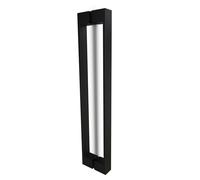 oppali Noir Acier Inoxydable Matériau de haute qualité Rectangle Poignée de porte d'entrée Art.590 | Rectangle T-Bar | 80cm Longueur Totale