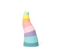 Oppi Jeu éducatif STAK 8 en silicone – À empiler, jouet d'éveil 1er âge dès 12 mois