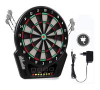 Oppikle Cible de fléchettes électronique - Cible de fléchettes E avec 6 fléchettes - 27 jeux et 243 variantes pour 16 jeux A89