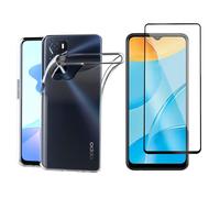 Oppo A16 / A16S coque tpu et vitre full noir - Neuf