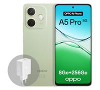 OPPO A5 Pro 5G 8Go RAM + 256Go ROM, Smartphone débloqué avec IA, écran 6,67 Pouces 120 Hz, Appareil Photo 50 Mpx avec autofocus, Batterie 5800 mAh, IP69, Olive Green (Chargeur SUPERVOOC 45 W Inclus)