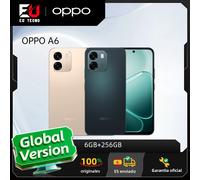 OPPO A6 5G (version UE), smartphone 6 Go + 256 Go, batterie 6 550 mAh + SUPERVOOC 45 W, IP69, 120 Hz, appareil photo principal 50 Mpx Aurora Gold