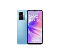OPPO A77 - Smartphone 5G Débloqué, 4 Go de RAM + 64 Go de Stockage Extensible, Ecran AMOLED 90Hz 6,43”, Caméra 48 MP, Batterie 5000 mAh + Charge Rapide 33W, Haut-Parleurs Stéréo, Bleu [version FR]