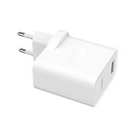 OPPO - Chargeur secteur VOOC 4.0 30W ultra-rapide, compact, téléphone portable universel, rétro-compatible, sécurisé, port USB-A, blanc