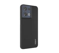 Oppo Coque pour Oppo Reno 8 Lite Rigide en Silicone Noir