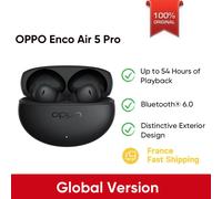 OPPO Enco Air 5 Pro Écouteurs sans fil Bluetooth 6.0 TWS LHDC5.0 Réduction active du bruit 55 dB Autonomie de la batterie 54 h black fast ship