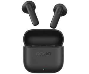 Oppo Enco Buds3 Écouteurs Bluetooth 5.4 12.4mm 48h IP55, Slate Black | Ergonomique semi-intra, 3,8g léger, 10min charge=3h, AI Traduction, 47ms jeu.