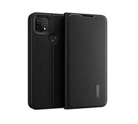 OPPO - Étui Flip Cover pour Smartphone OPPO A15, Protection Téléphone Portable, Rabat Ouverture Latérale, Porte-Carte 2 Emplacements, Prise en Main Confortable, Position de Maintien, Noir