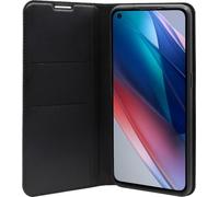OPPO - Étui Flip Cover pour Smartphone OPPO Find X3 Lite, Protection Téléphone Portable, Rabat Ouverture Latérale, Porte-Carte 2 Emplacements, Prise en Main Confortable, Position de Maintien, Noir