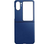 Oppo Find N2 Housse Flip Effet Carbone Design 2 pièces Bleu Foncé