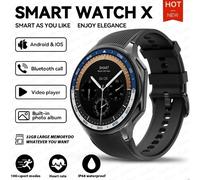 Oppo Montre X Bluetooth Appel Smartwatch Amoled Hd Étanche Montre De Sport Pour Hommes 3D Surround Visuel 4Gb Ram Montre De Lecture Vidéo.Black.