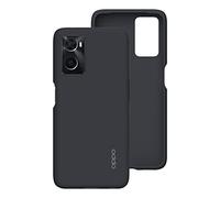 OPPO Officiel A76/96 Coque de Protection en Silicone Liquide Antichoc Noir