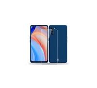 Oppo Reno 4 Coque Liquid Bleu + Verre Trempé
