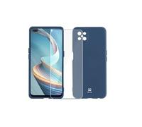 Oppo Reno 4Z Coque Liquid Bleu + Verre Trempé