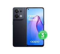 OPPO Reno 8 - Smartphone 5 G - 8 Go RAM + 256 Go - Triple Capteur Photo 64 MP, Frontal 32 MP - Écran AMOLED 90 Hz 6,4” - Batterie 4500 mAh + Charge Rapide 80W - Noir Chatoyant [version FR]