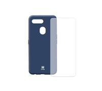 Oppo Reno A12K Coque Liquid Bleu + Verre Trempé