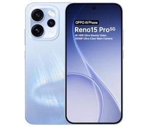 OPPO Reno15 Pro 5G CPH2813 Smartphone débloqué 512 Go de RAM 12 Go Android 16 en usine Bleu (Aurora Blue)