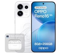OPPO Reno16 5G 256GB 8GB RAM Pop White Enco Buds3 Pro Glaze White