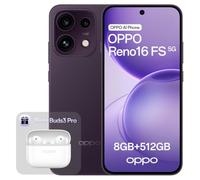 OPPO Reno16 FS 5G 512GB 8GB RAM Twilight Violet Enco Buds3 Pro Glaze White