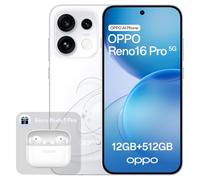 OPPO Reno16 Pro 5G 512GB 12GB RAM Pop White Enco Buds3 Pro Glaze White