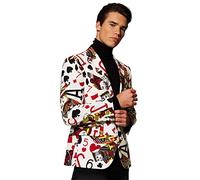 Opposuits Crazy Fun Blazer pour homme avec motifs amusants - Ensemble blazer et cravate - - 46