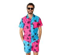 OppoSuits Ensemble d'Été Pour Hommes - Ensemble De Vêtements De Plage 2 Pièces - Chemise Et Short Assortis