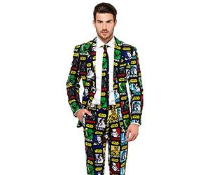 OppoSuits Fun Ugly Christmas for Men - The Rudolph - Full Suit: Jacket, Pants & Tie Costume pour Homme