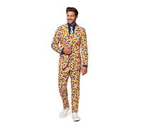 OppoSuits Homme Crazy Prom Suits for Men - Confetteroni - Comes with Jacket, Pants and Tie in Funny Designs Costume d'homme, Multicolore, 38