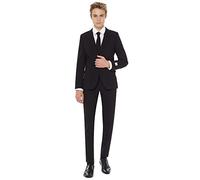 OppoSuits Men Suit Ensemble de Pantalon de Costume d'affaires, Black Knight, 16 Garçon