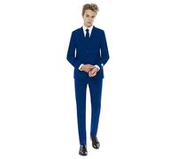 OppoSuits Men Suit Ensemble de Pantalon de Costume d'affaires, Navy Royale, 12 Garçon