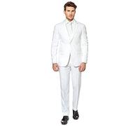 OppoSuits Solid Color Party Suits for Men - White Knight - Full Suit: Includes Pants, Jacket and Tie Costume d'homme Homme