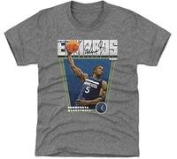 OPPUYYGHV Anthony Edwards Minnesota Timberwolves Youth Shirt - Anthony Edwards Minnesota Timberwolves Premiere WHT Manches Courtes(Small)