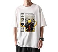 OPPUYYGHV Assassination Classroom T-Shirt Casual Tops Loose Plus Size T-Shirt Korosensei Short-Sleeved Shirt for Women Manches Courtes(3X-Large)