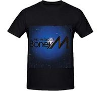 OPPUYYGHV Boney The Magic of Boney Tracks Men Round Neck Printed Shirts Manches Courtes(Medium)