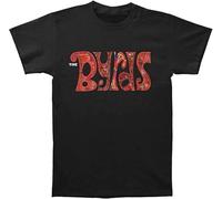 OPPUYYGHV Byrds Men's Swirly Logo T Shirt Black Manches Courtes(Medium)