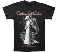 OPPUYYGHV Children of Bodom Men's Halo of Blood T Shirt Black Manches Courtes(3X-Large)