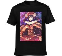 OPPUYYGHV Date A Live Tokisaki Kurumi Men's Casual Round Neck Cotton Short Sleeve T-Shirt Manches Courtes(Medium)