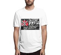 OPPUYYGHV Dead Kennedys Men's Comfortable Short Sleeve Crew Neck Personality T-Shirt Summer Black Manches Courtes(Small)