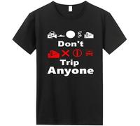 OPPUYYGHV Do Not Trip Anyone t-Shirt for Men Short Sleeve Classic fit Shirt Manches Courtes(3X-Large)