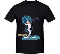 OPPUYYGHV Golden Earring Moontan Funk Mens Round Neck Funny Shirts Black Manches Courtes(3X-Large)