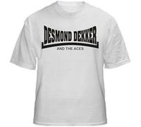 OPPUYYGHV HAODI Desmond Dekker & The ACES T-Shirt - Ska, Reggae, 60er, 70er, Alle Gren & Farben Gren X, Farbe13, 3XL Manches Courtes(X-Large)