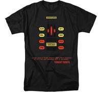 OPPUYYGHV Knight Rider Kitt Console Adult T-Shirt Black Manches Courtes(3X-Large)