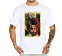 OPPUYYGHV Men Movie Poster Fight Club Printed T Shirt Casual Short Sleeve Spring Summer Elastic Feature Soft T-Shirt O-Neck Cool Top Color Manches Courtes(Medium)