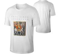OPPUYYGHV Men Paul Simon Graceland Comfortable Adult Date Tshirts Gift Manches Courtes(Large)