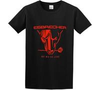 OPPUYYGHV Men's Eisbrecher Rot Wie Die Liebe Cotton T Shirt Manches Courtes(Medium)