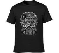 OPPUYYGHV Men's Escape The Fate Lips Music and Film T Shirt Black Manches Courtes(Large)
