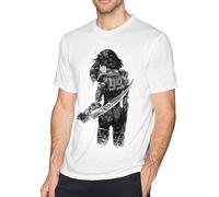 OPPUYYGHV Retro Motorball Battle Angel Alita Men's Short Sleeve Classic T-Shirt Manches Courtes(3X-Large)